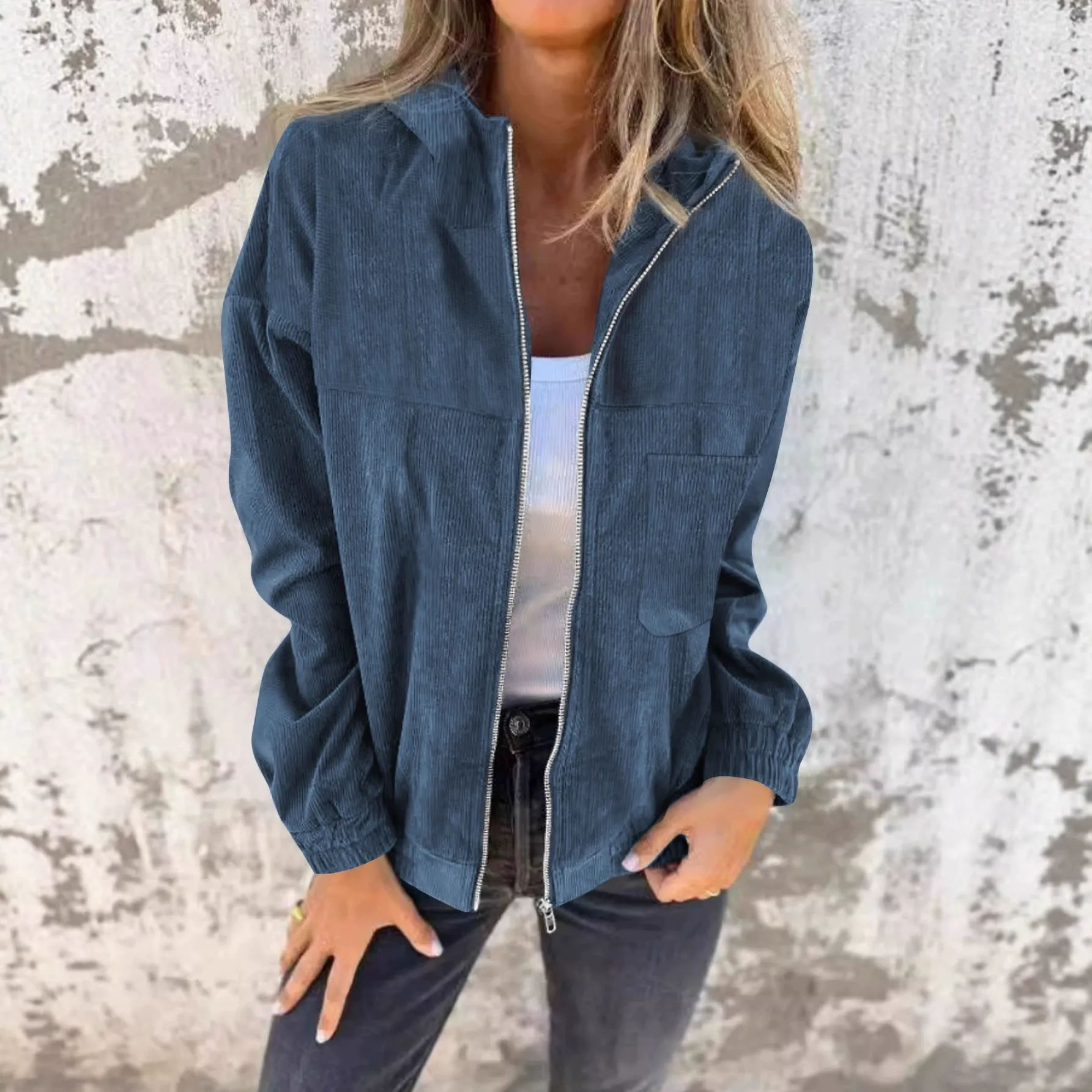 Hooded Zip-Up Sweatshirt