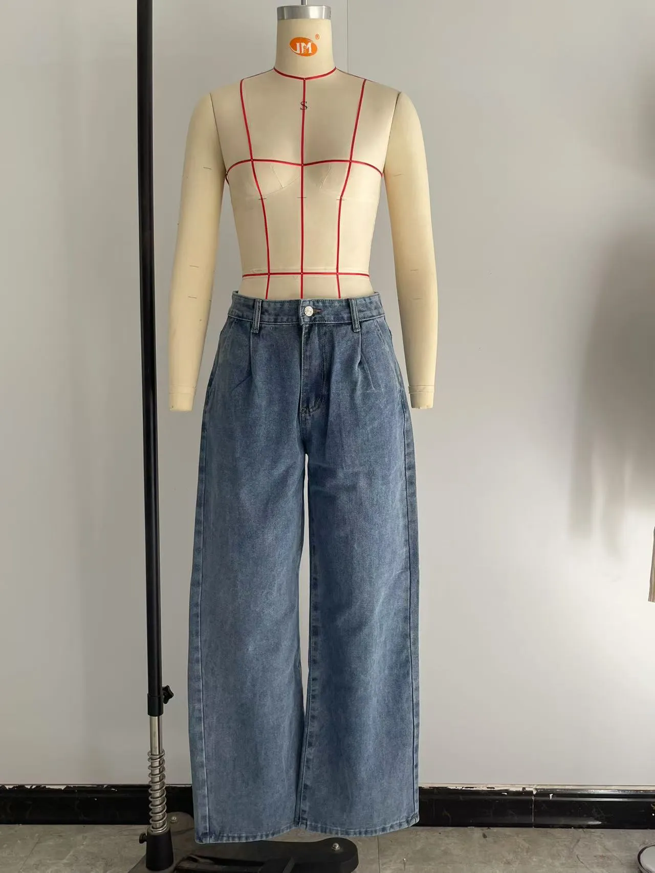Wide Leg Denim Jeans