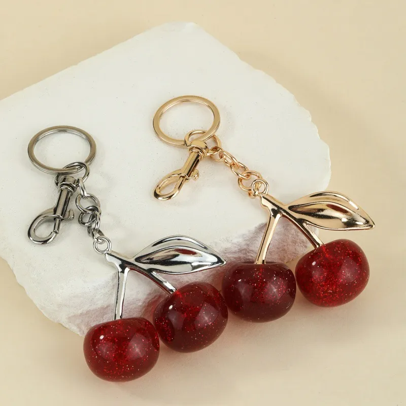 Cherry Key & Bag Charm