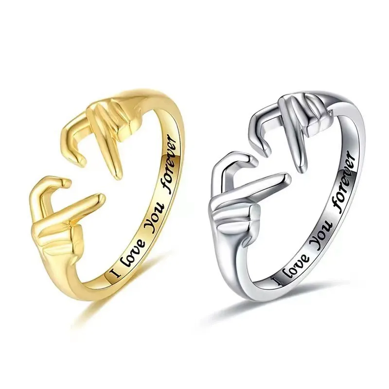 Minimalist 3D Heart Adjustable Ring