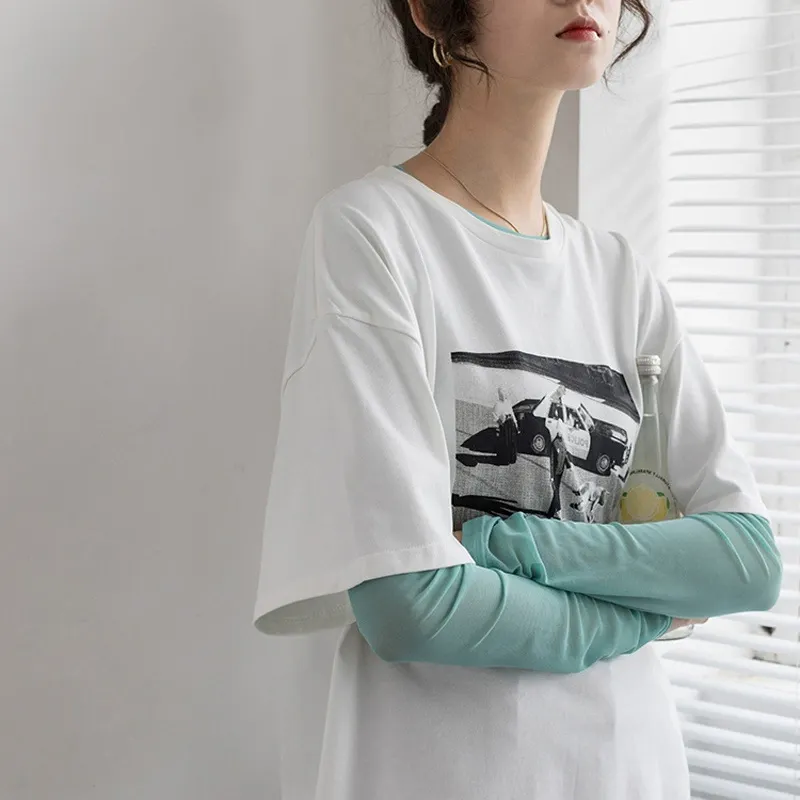 Silky Mesh Sun Protection T-shirt