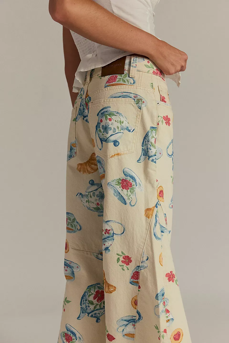 Printed Casual Wide Leg Pants