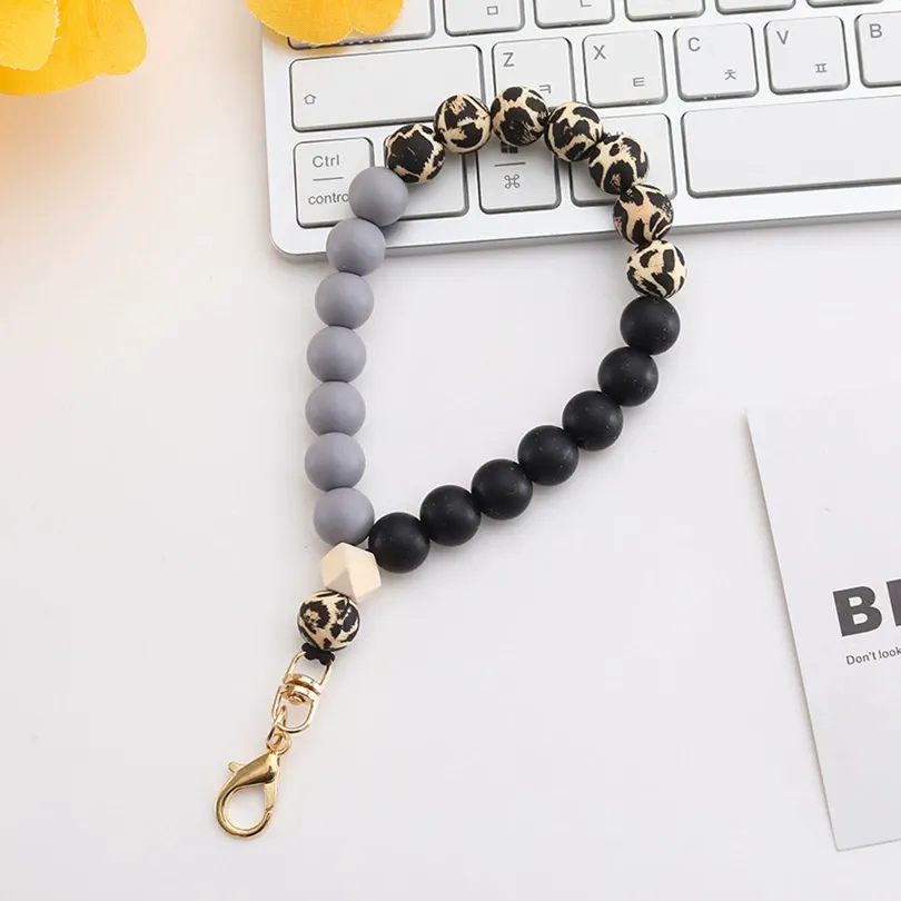 Silicone Beaded Phone Wristlet
