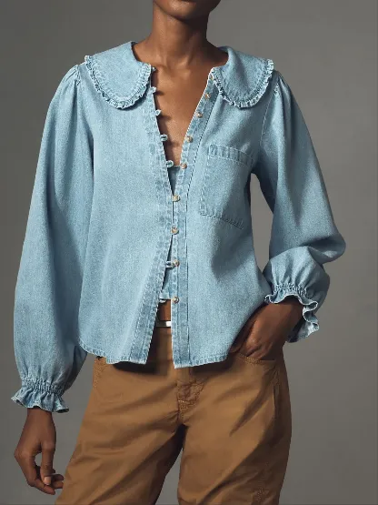 Denim Long Sleeve Shirt
