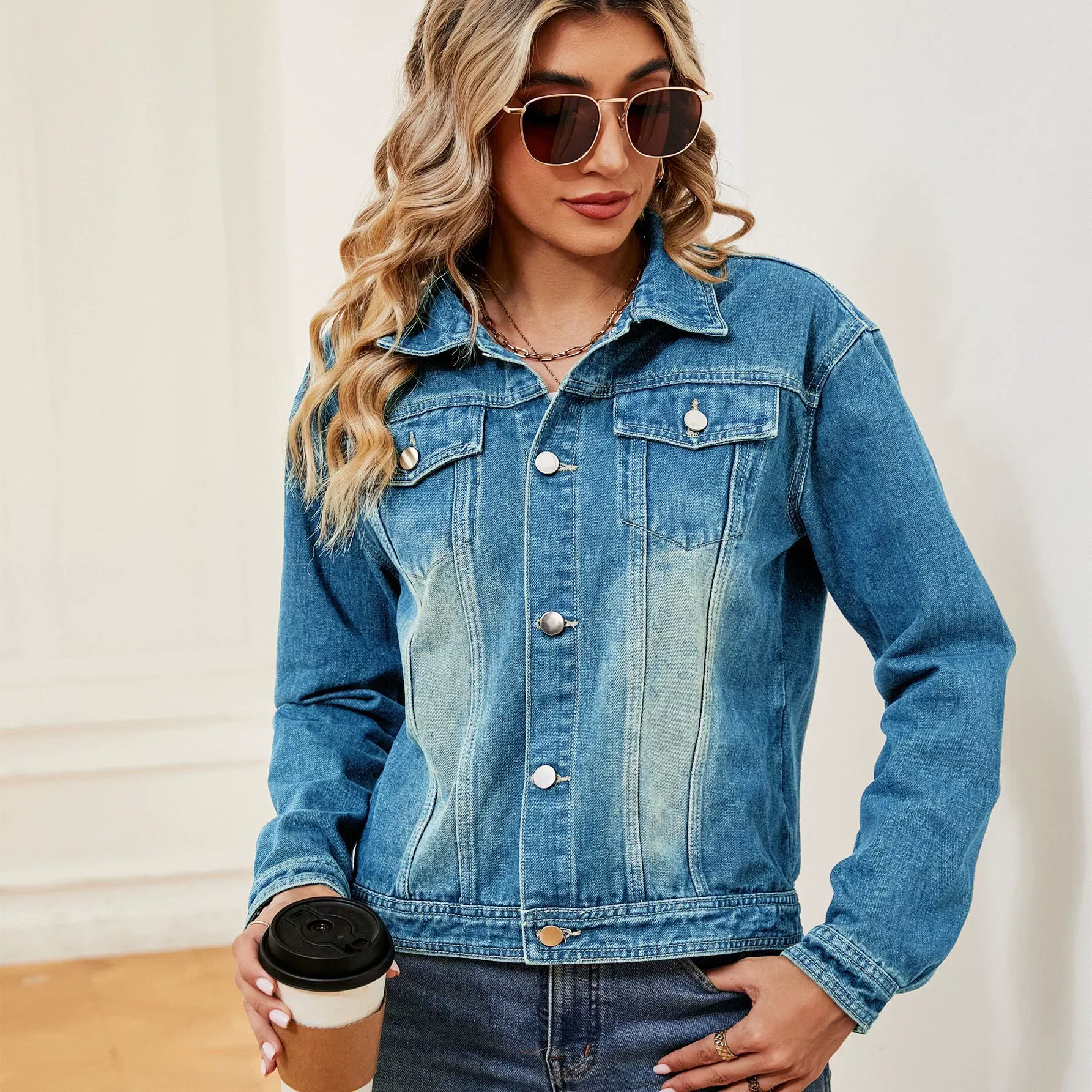 Overseas Washed Denim Jacket
