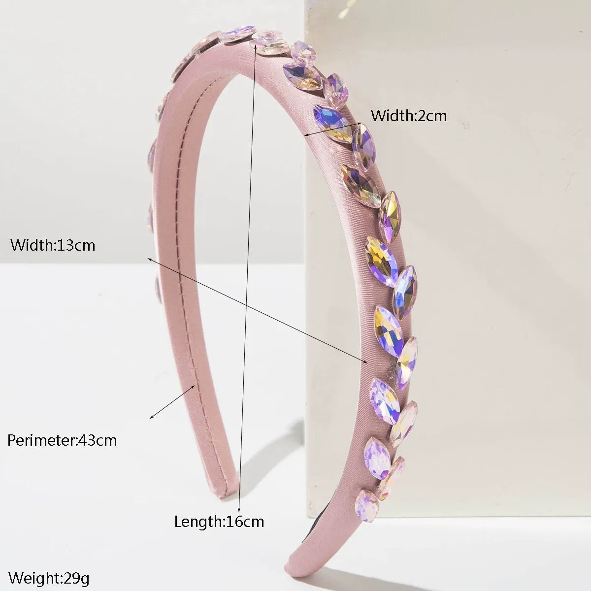 Vintage Baroque Fabric Rhinestone Headband