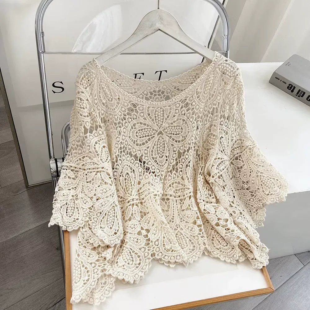 Crochet Hollow Knit Top