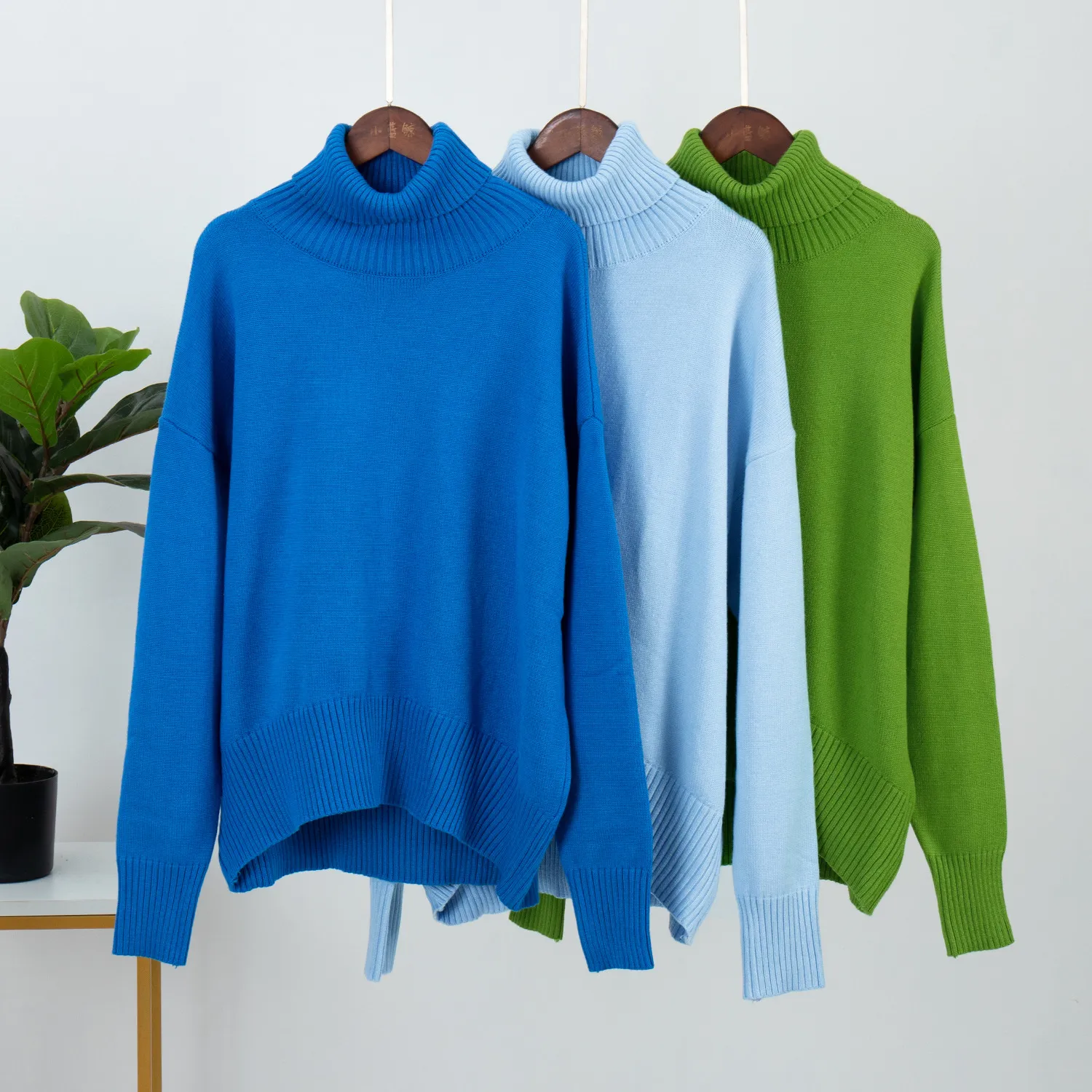 Relaxed Fit Knit Turtleneck