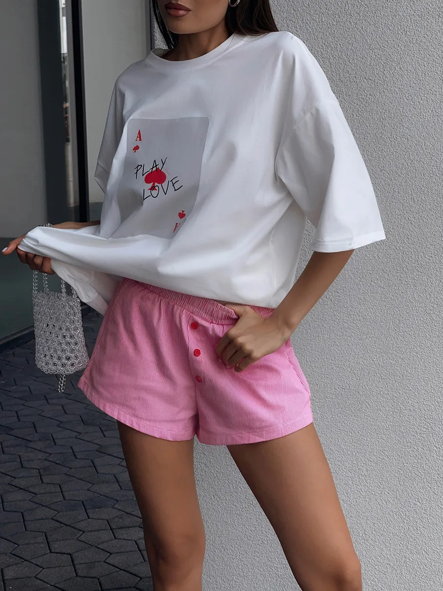 Relaxed Fit Cotton Ace Graphic Tee