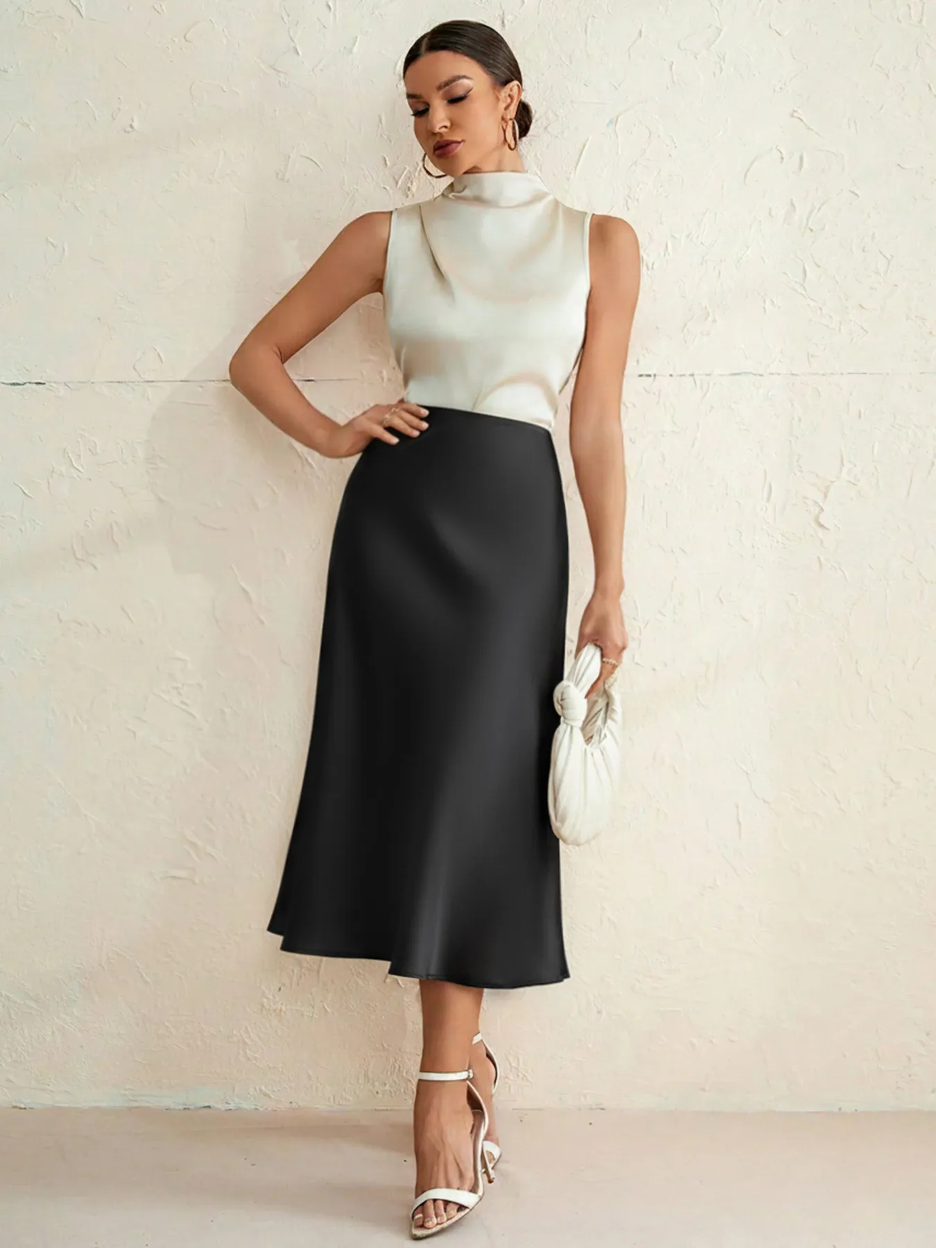 Elegant Slim A-Line Work Skirt