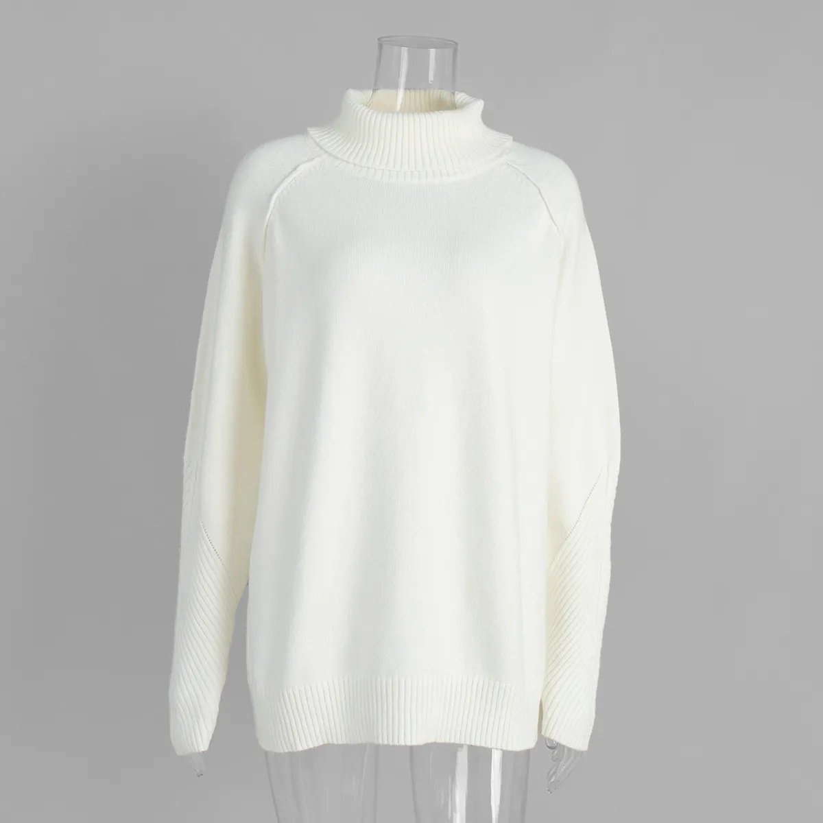 Oversized Knit Turtleneck Sweater