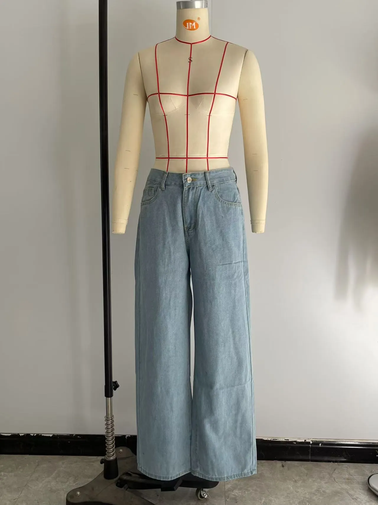 Wide Leg Denim Jeans