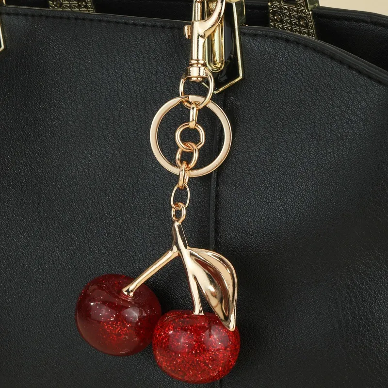 Cherry Key & Bag Charm