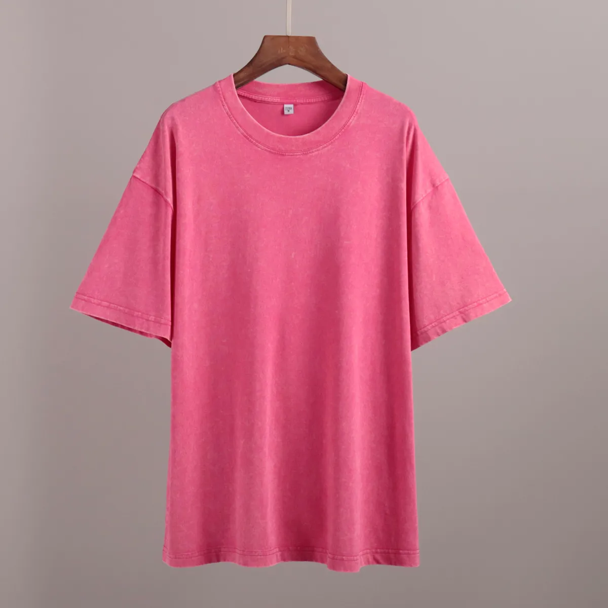 Washed Distressed Relaxed Fit Crewneck T-Shirt