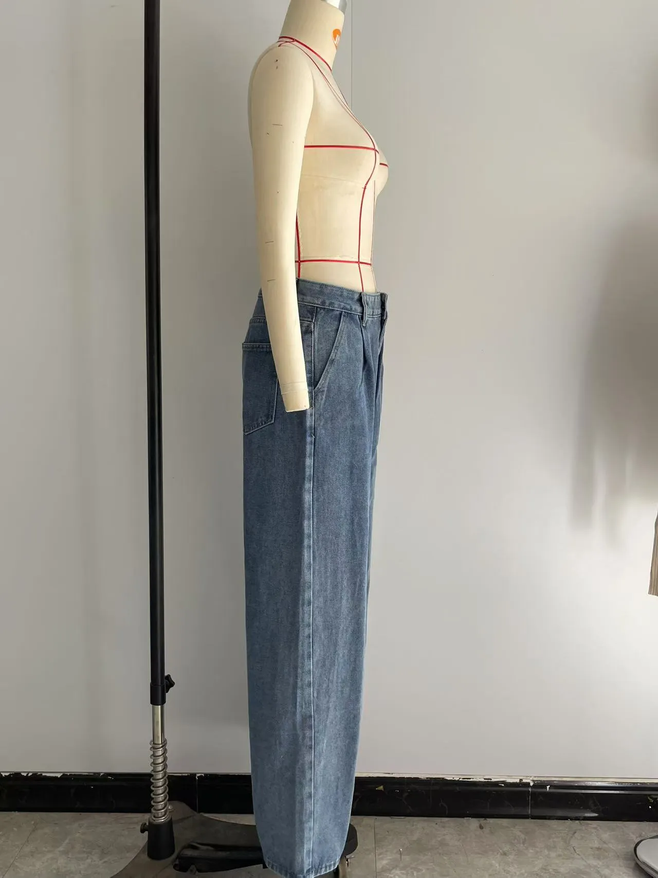 Wide Leg Denim Jeans